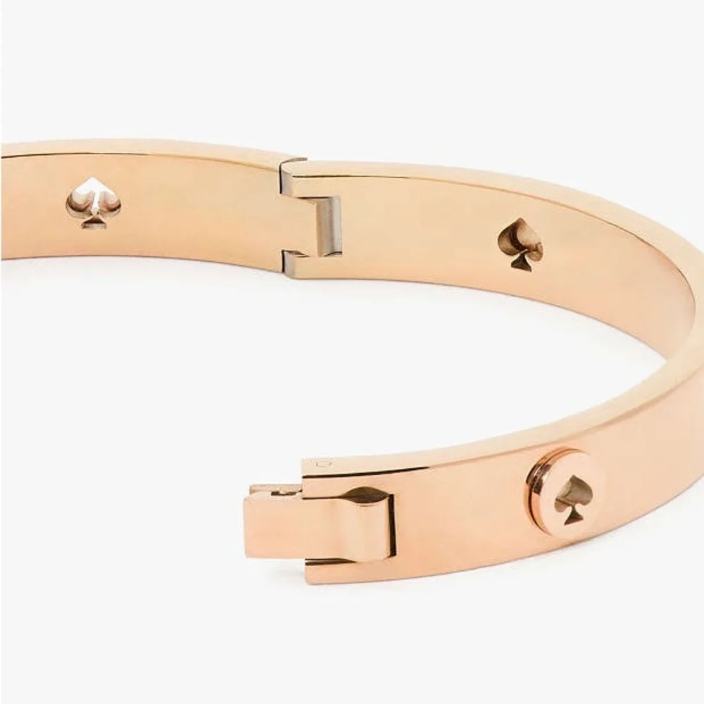 Kate Spade Spot The Spade Studded Hinged Bangle - Picture 3 of 8
